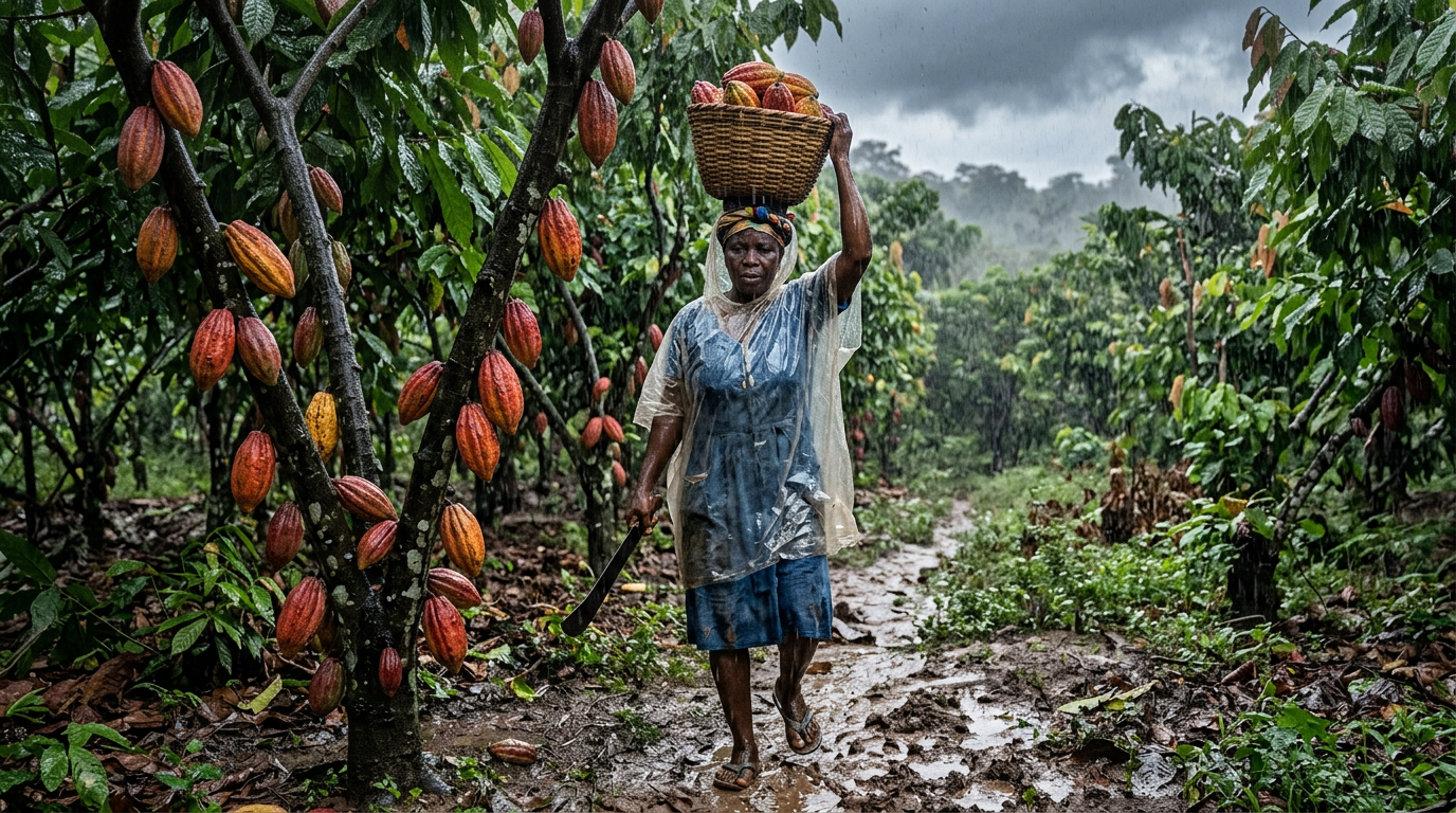 Heavy rains during cacao flowering slash Ghana yields, new study shows